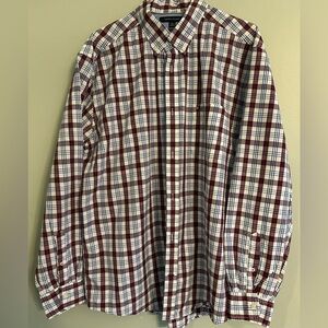 Tommy Hilfiger Navy/Red Plaid Shirt